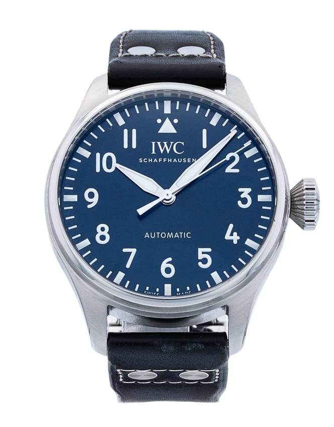 IWC Big Pilot's IW329303 - Blue Arabic Dial & Leather Strap