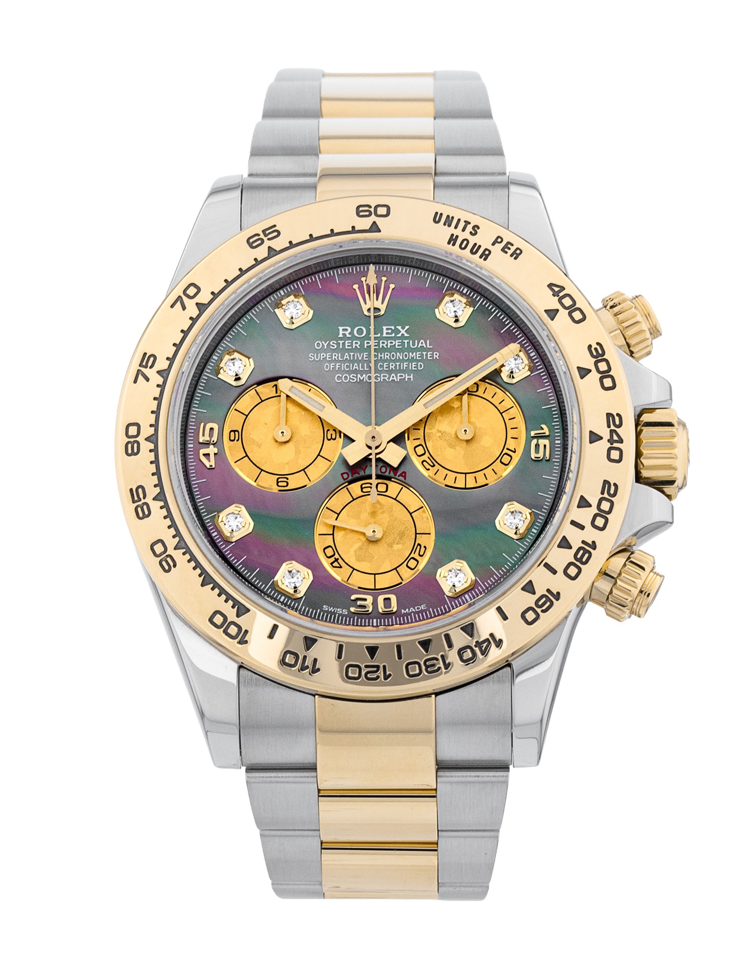Rolex Daytona - Mother of Pearl - Black - Diamond Dial Rolex Daytona - Mother of Pearl - Black - Diamond Dial