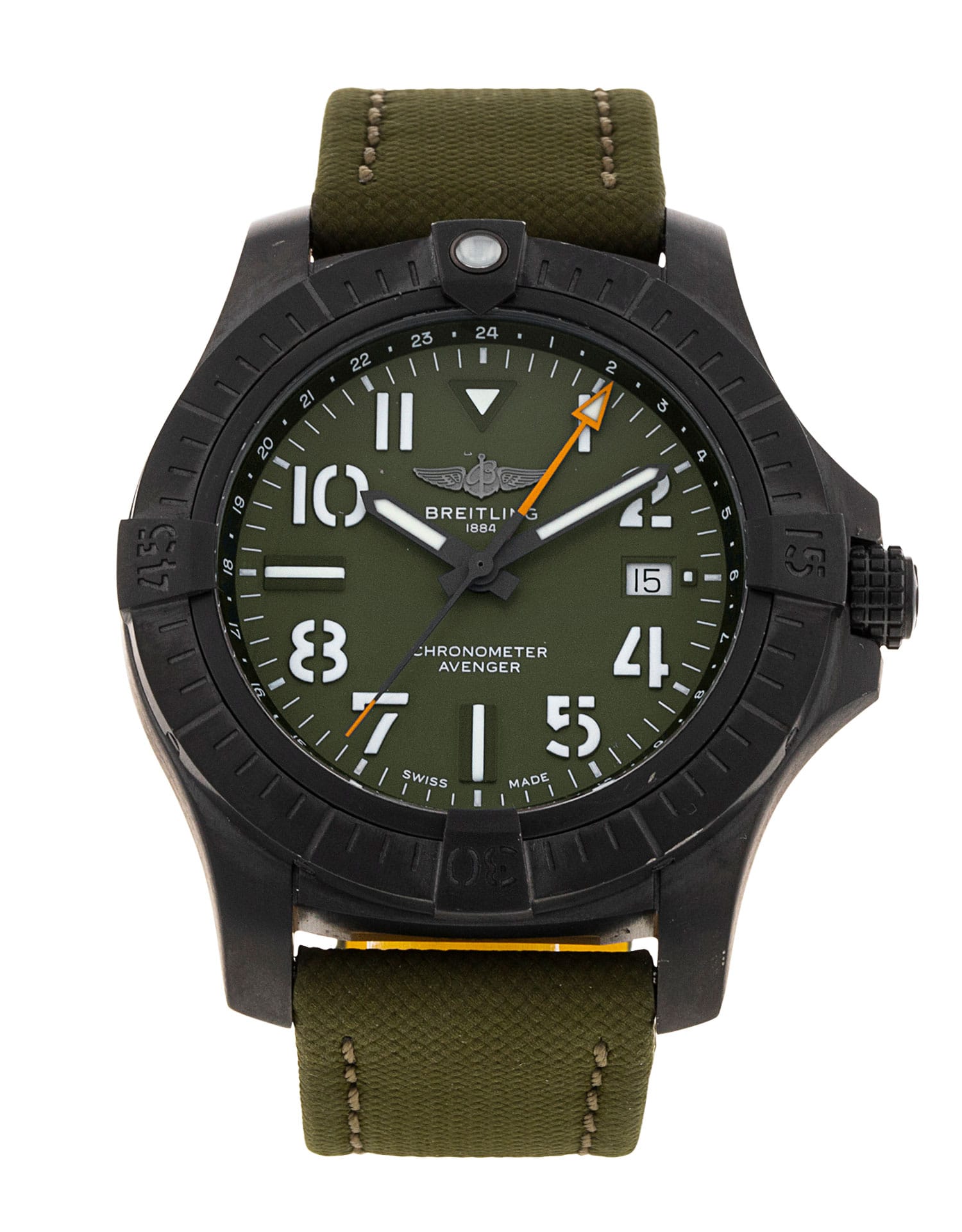 Gebrauchte Breitling Avenger Automatic GMT 45 Night Mission Uhr