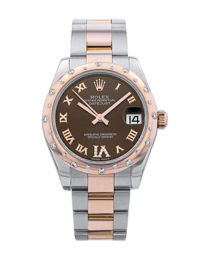 Rolex Datejust Lady 31 - Chocolate Roman Numeral Diamond Dial