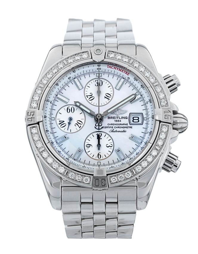 Breitling Chronomat Evolution - Mother of Pearl White Baton Dial