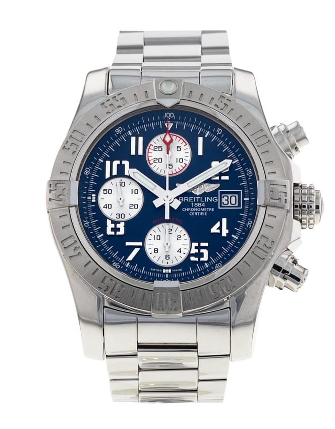 Breitling Avenger II - Blue Arabic Dial & Bracelet Strap