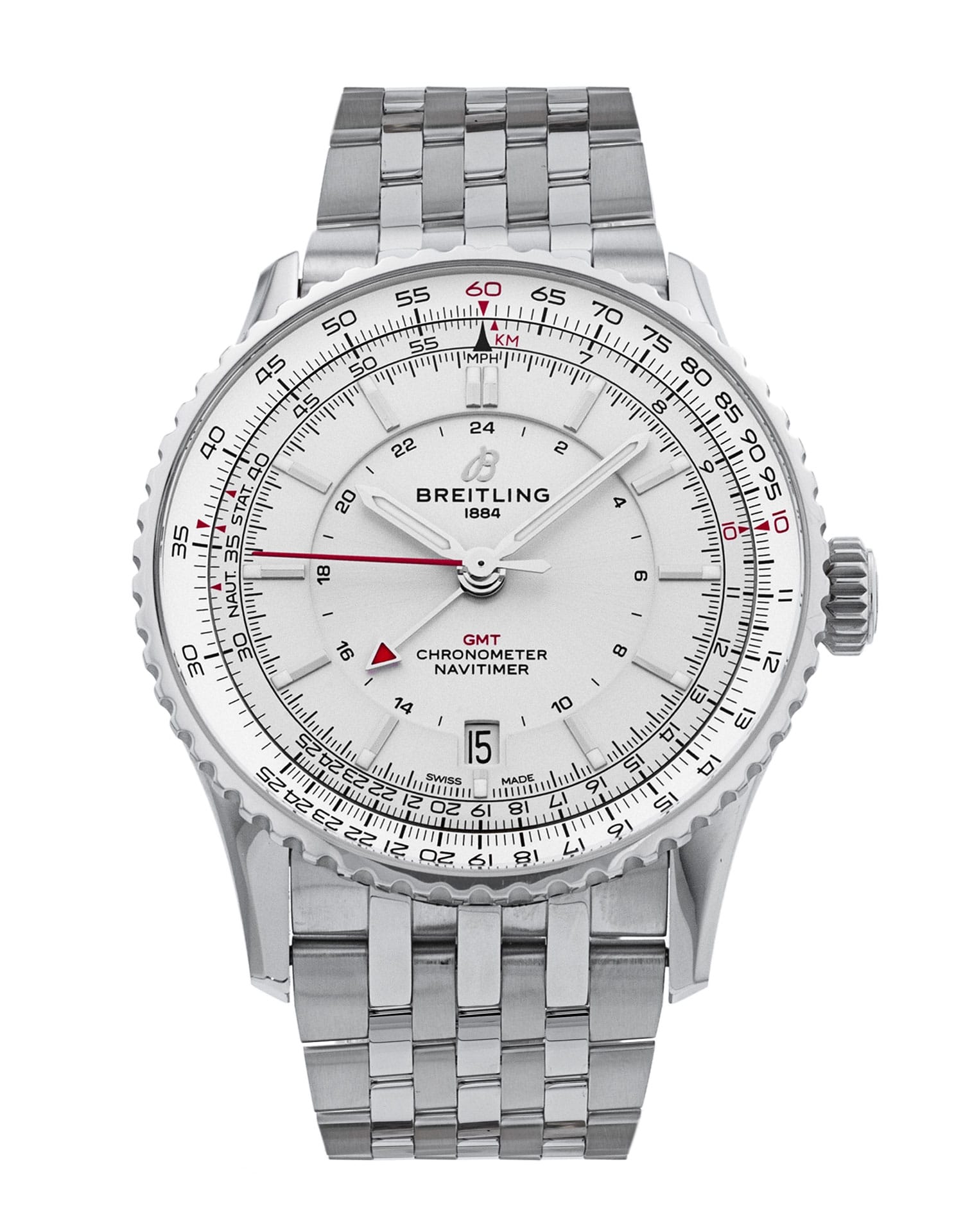 Pre-Owned Breitling Navitimer Automatic GMT 41 Watch