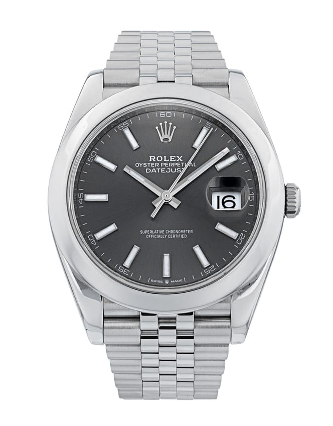 Rolex Datejust 41 126300 - Slate Baton Dial & Bracelet Strap