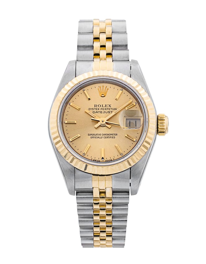 Rolex Datejust Lady - Champagne Baton Dial & Bracelet Strap