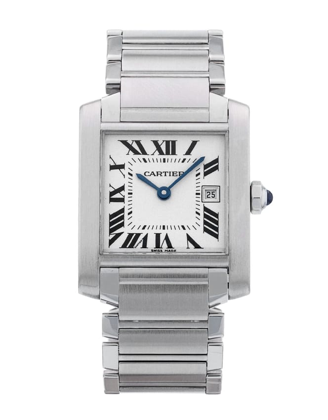 Cartier Tank Francaise - Silver Roman Numeral Dial