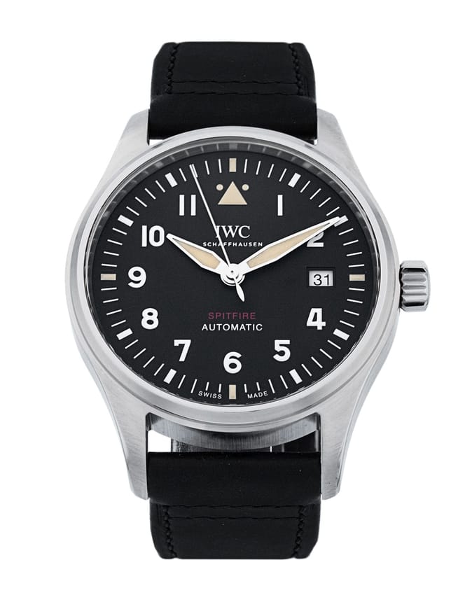 IWC Pilot's Spitfire - Black Arabic Dial & Leather Strap