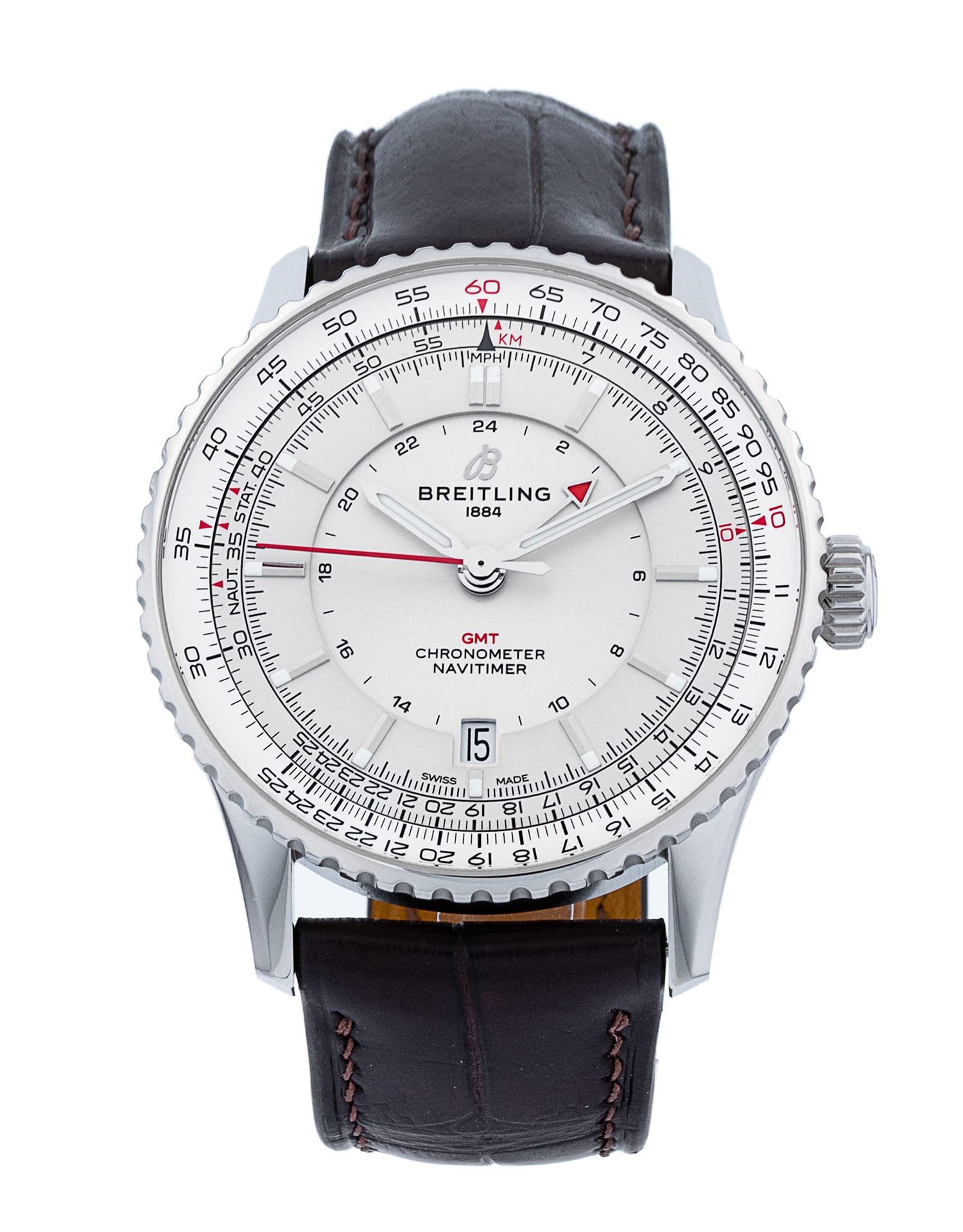 Pre-Owned Breitling Navitimer Automatic GMT 41 Watch