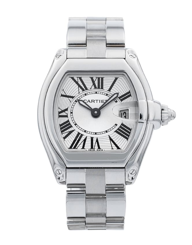 Cartier Roadster - Silver Roman Numeral Dial