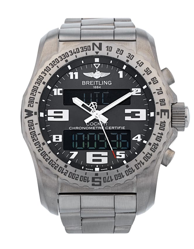 Breitling Cockpit B50 - Grey Arabic Dial & Bracelet Strap