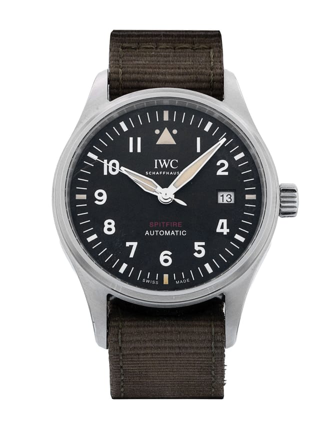 IWC Pilot's Spitfire - Black Arabic Dial & Fabric Strap