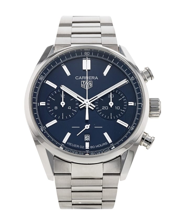 Tag Heuer Carrera - Blue Baton Dial & Bracelet Strap