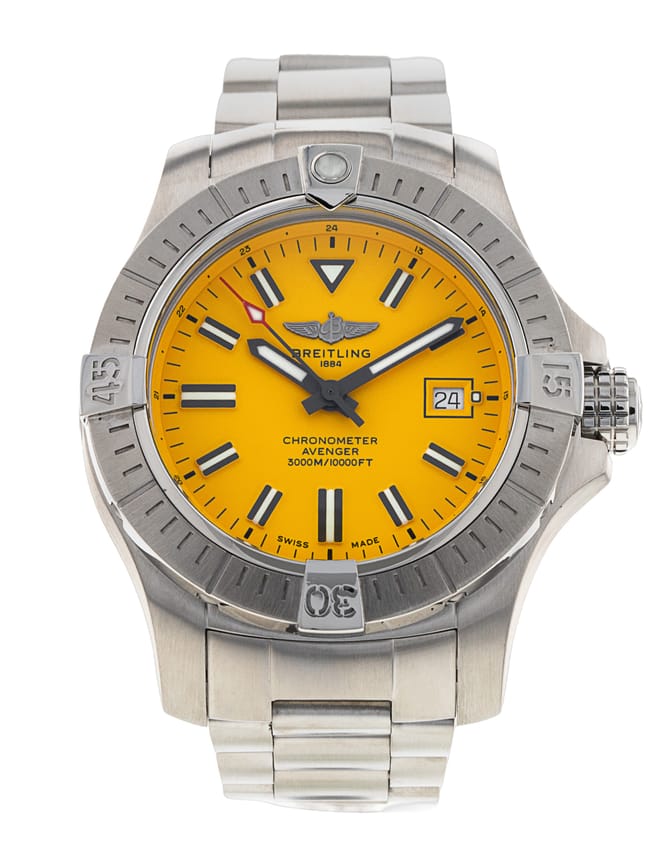 Breitling Avenger Automatic 45 - Yellow Baton Dial