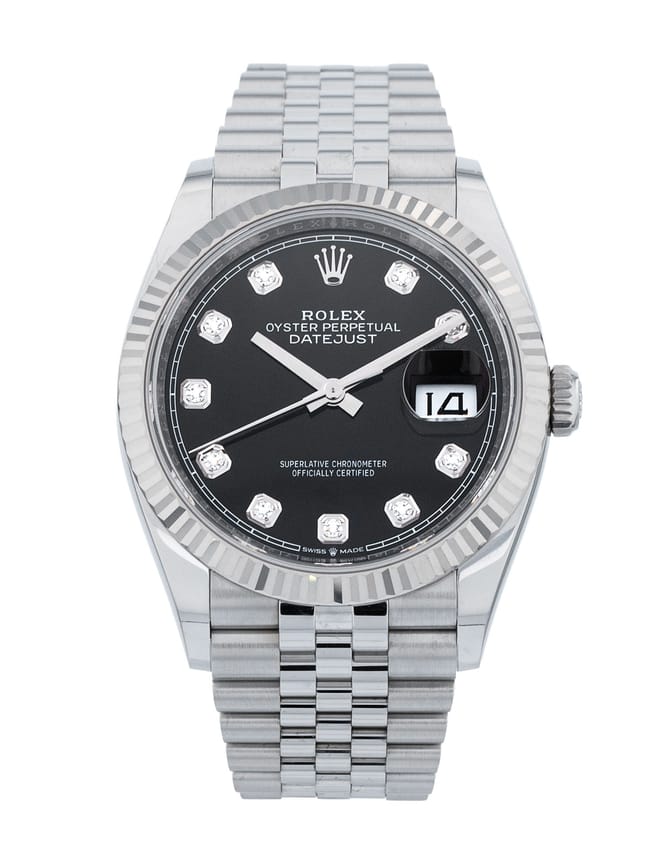 Rolex Datejust 126234 - Black Diamond Dial & Bracelet Strap