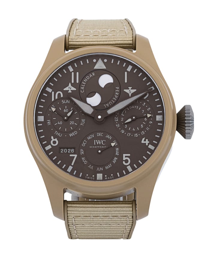 IWC Big Pilot's IW503004 - Brown Arabic Dial & Fabric Strap