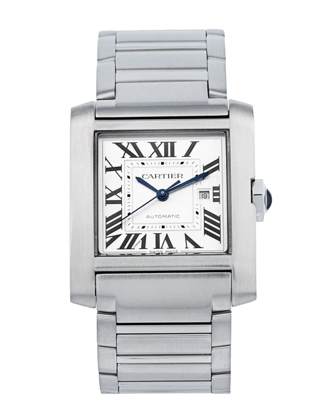Cartier Tank Francaise - Silver Roman Numeral Dial