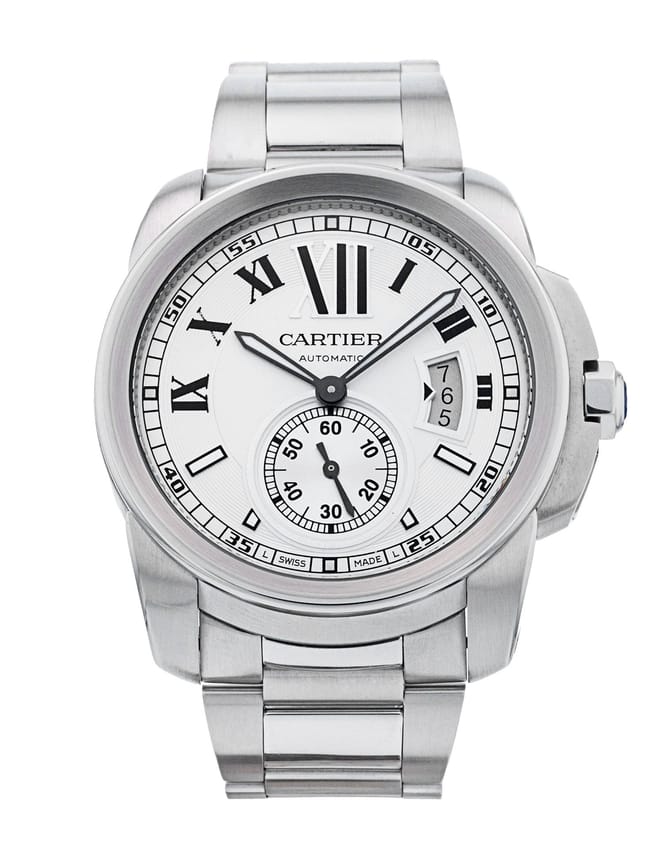 Cartier Calibre De Cartier - Silver Roman Numeral Dial