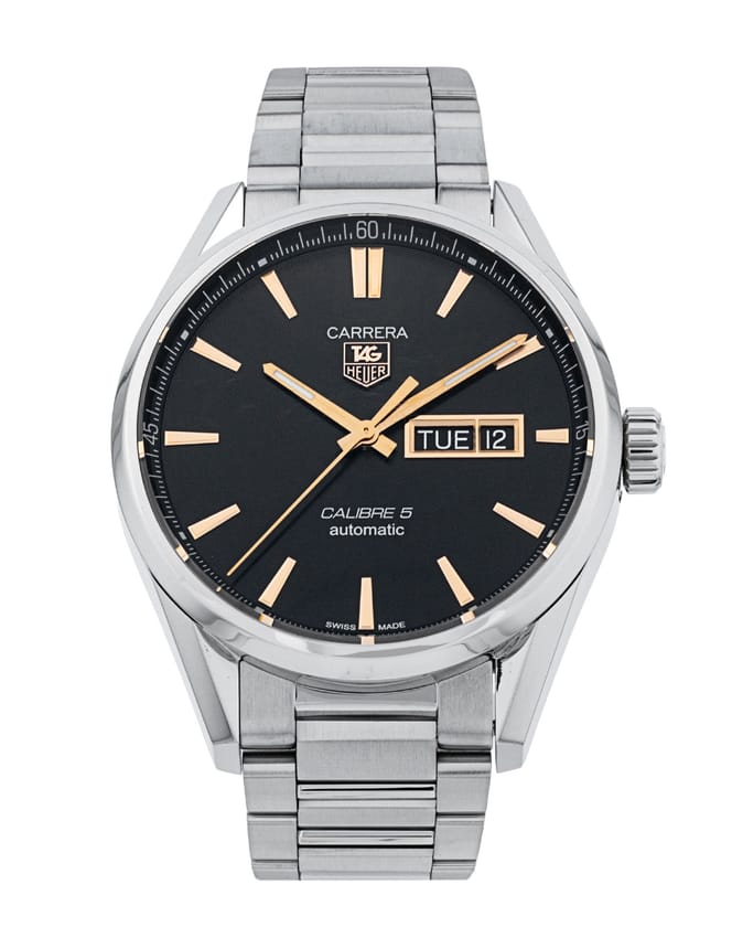 Tag Heuer Carrera - Black Baton Dial & Bracelet Strap