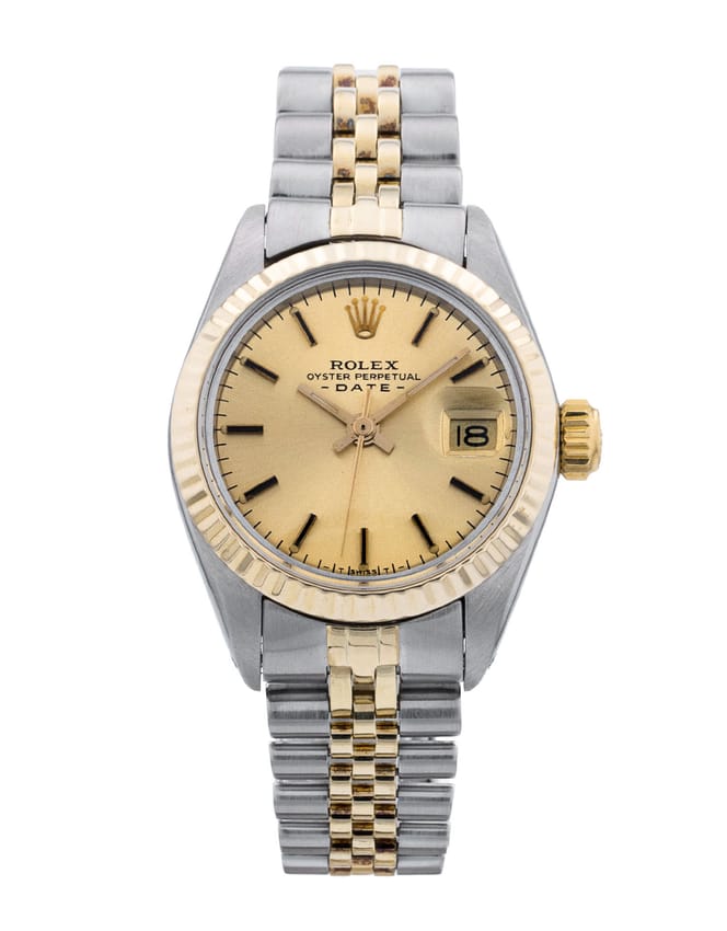 Rolex Datejust Lady - Champagne Baton Dial & Bracelet Strap