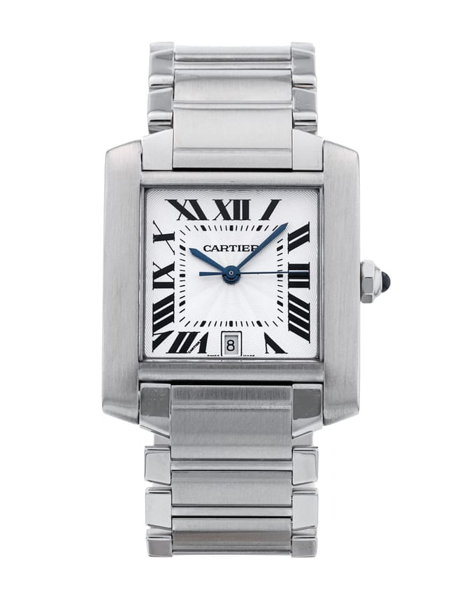 Cartier Tank Francaise - Silver Roman Numeral Dial