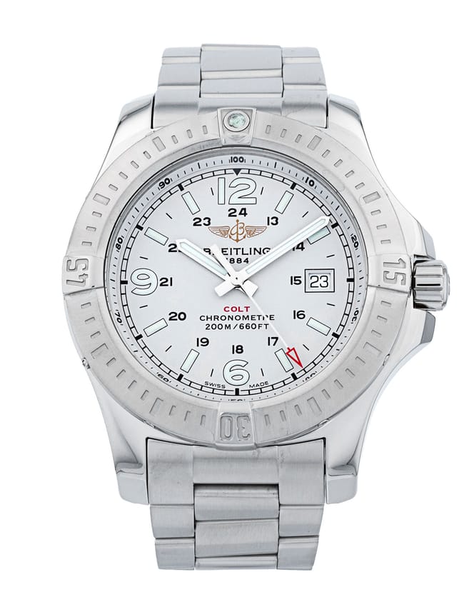 Breitling Colt Quartz - Silver Quarter Arabic Dial
