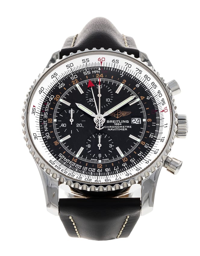 Breitling Navitimer Chronograph GMT 46 - Black Baton Dial