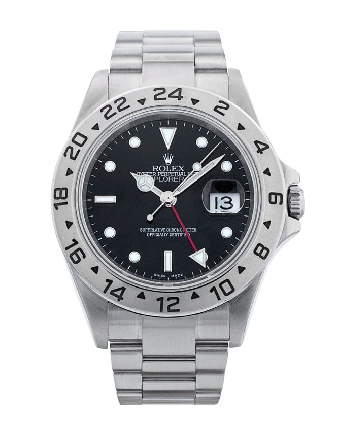 Rolex Explorer II 16570 - Black Dial & Bracelet Strap