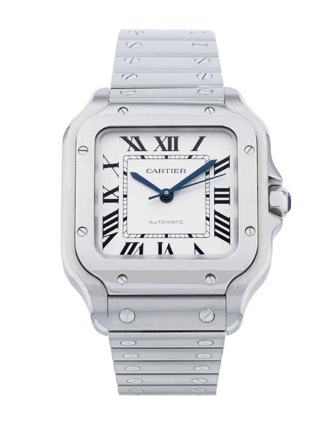 Cartier Santos De Cartier - Silver Roman Numeral Dial