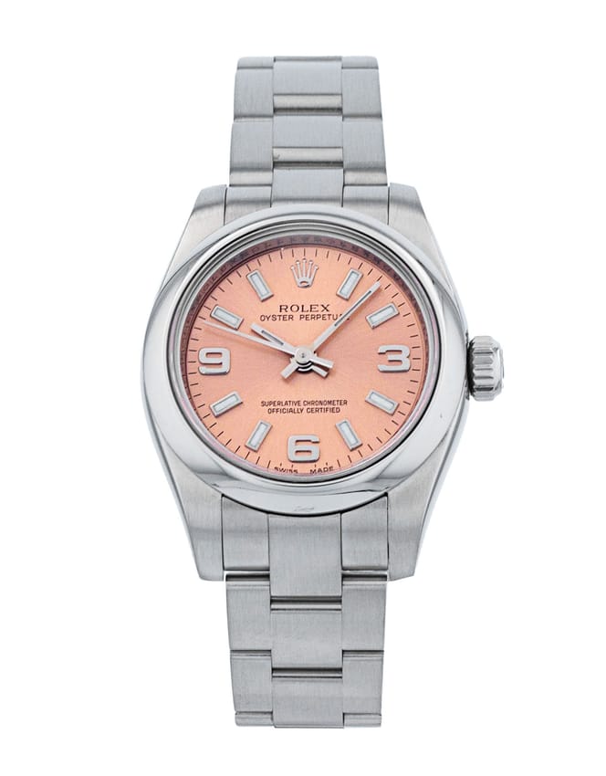 Rolex Lady Oyster Perpetual - Salmon Quarter Arabic Dial