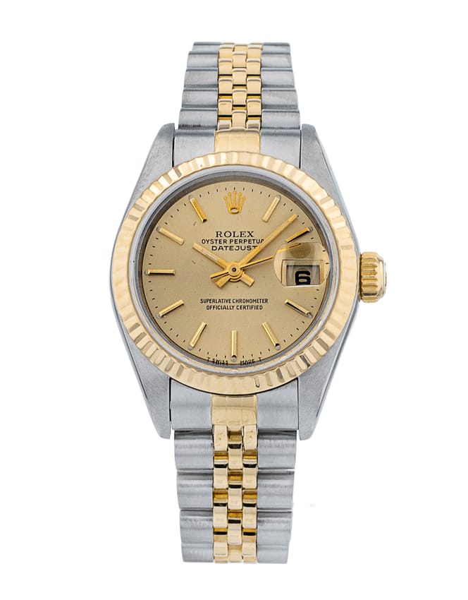 Rolex Datejust Lady - Champagne Baton Dial & Bracelet Strap