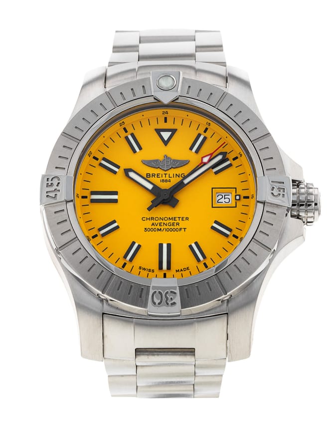Breitling Avenger Automatic 45 - Yellow Baton Dial