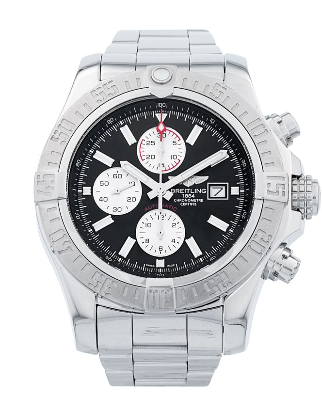 Breitling Super Avenger II - Black Baton Dial