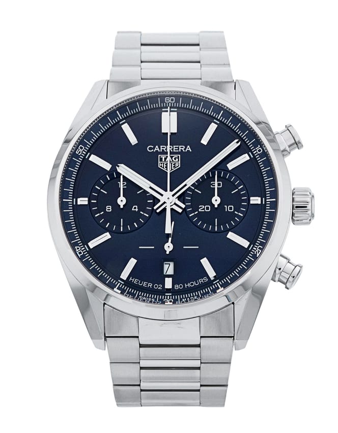 Tag Heuer Carrera - Blue Baton Dial & Bracelet Strap
