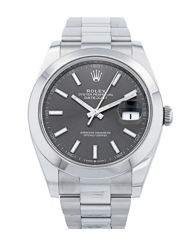 Rolex Datejust 41 126300 - Slate Baton Dial & Bracelet Strap