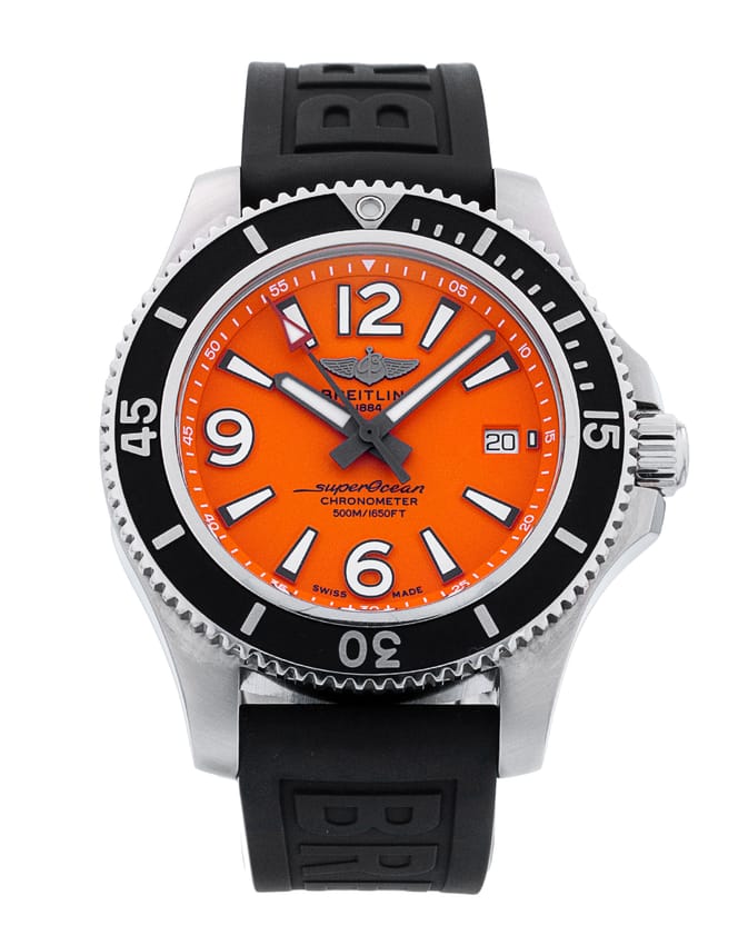 Breitling SuperOcean Automatic - Orange Quarter Arabic Dial