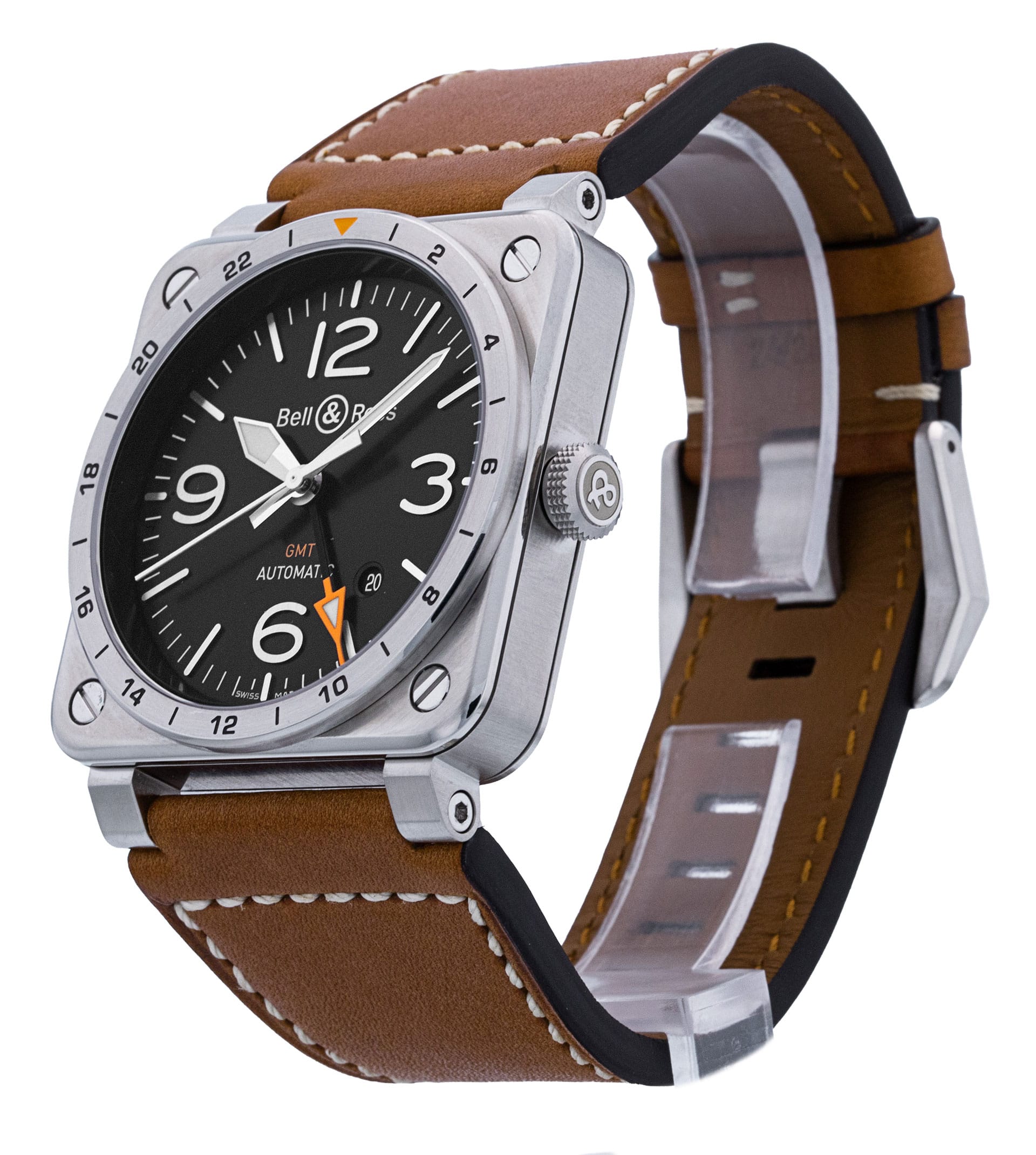 Bell and Ross BR 03-93 BR0393-GMT-ST/SCA Thumbnail 2