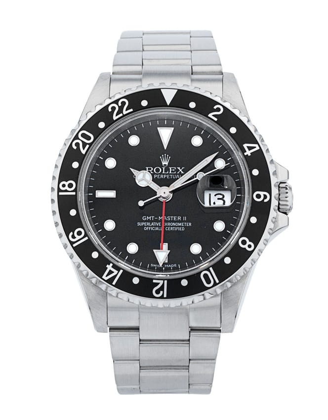 Rolex GMT Master II 16710 - Black Dial & Bracelet Strap