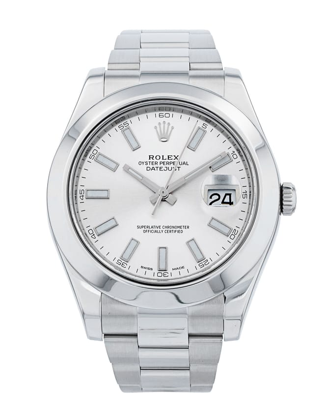 Rolex Datejust II - Silver Baton Dial & Bracelet Strap