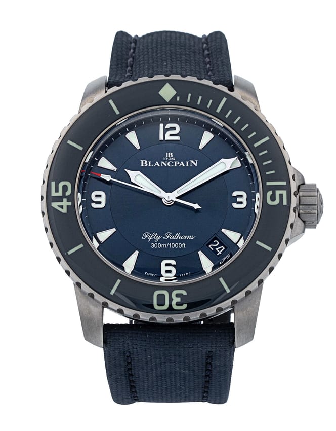 Blancpain Fifty Fathoms - Blue Quarter Arabic Dial