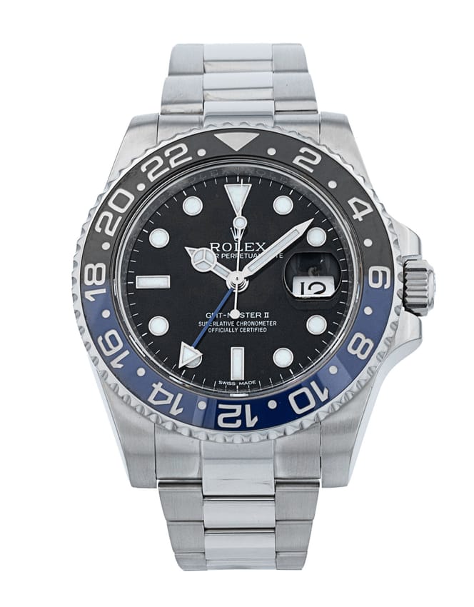 Rolex GMT Master II - Black Dial & Bracelet Strap