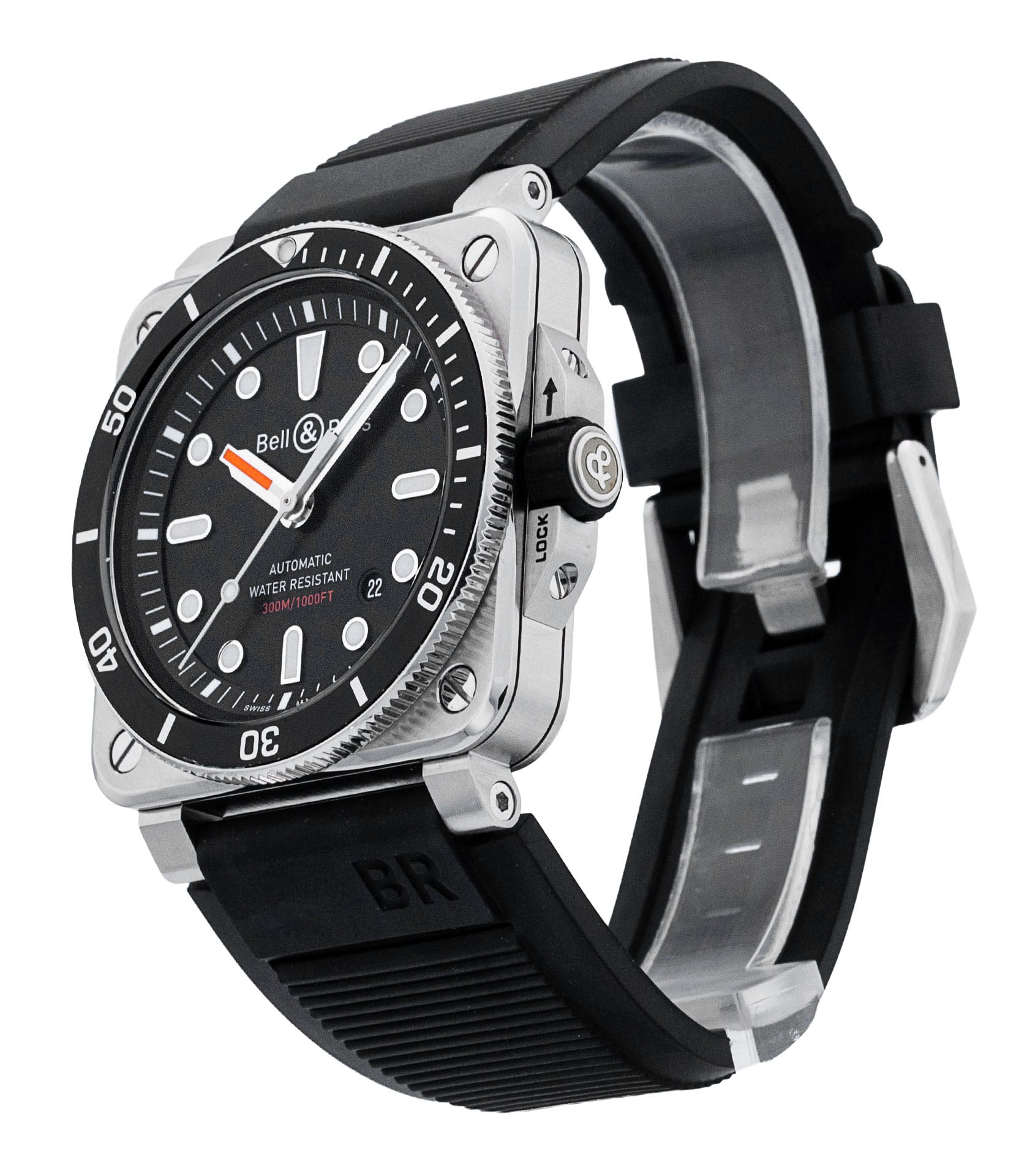 Bell and Ross BR03-92 BR0392-D-BL-ST/SRB Thumbnail 2