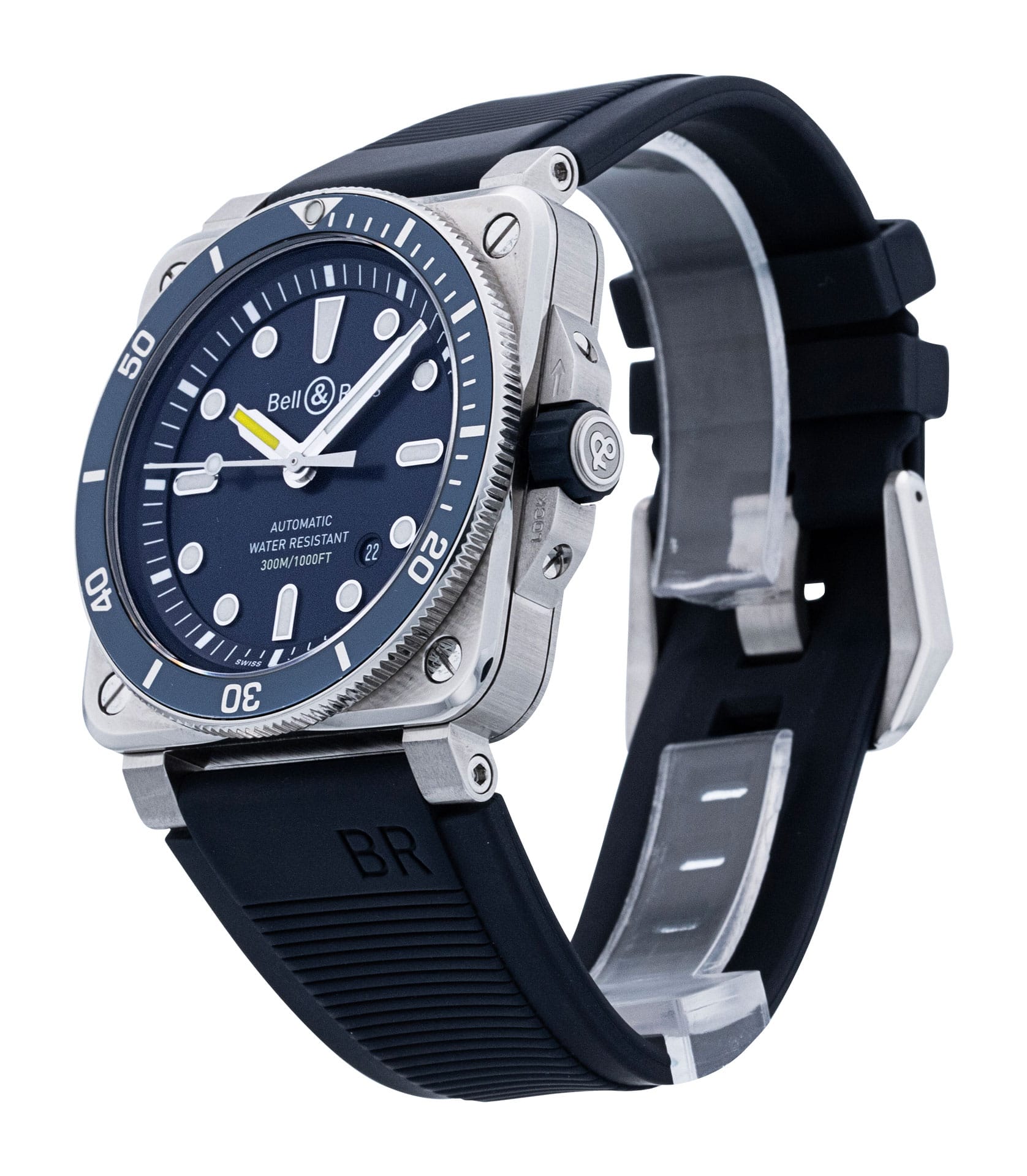 Bell and Ross BR03-92 BR0392-D-BU-ST/SRB Thumbnail 2