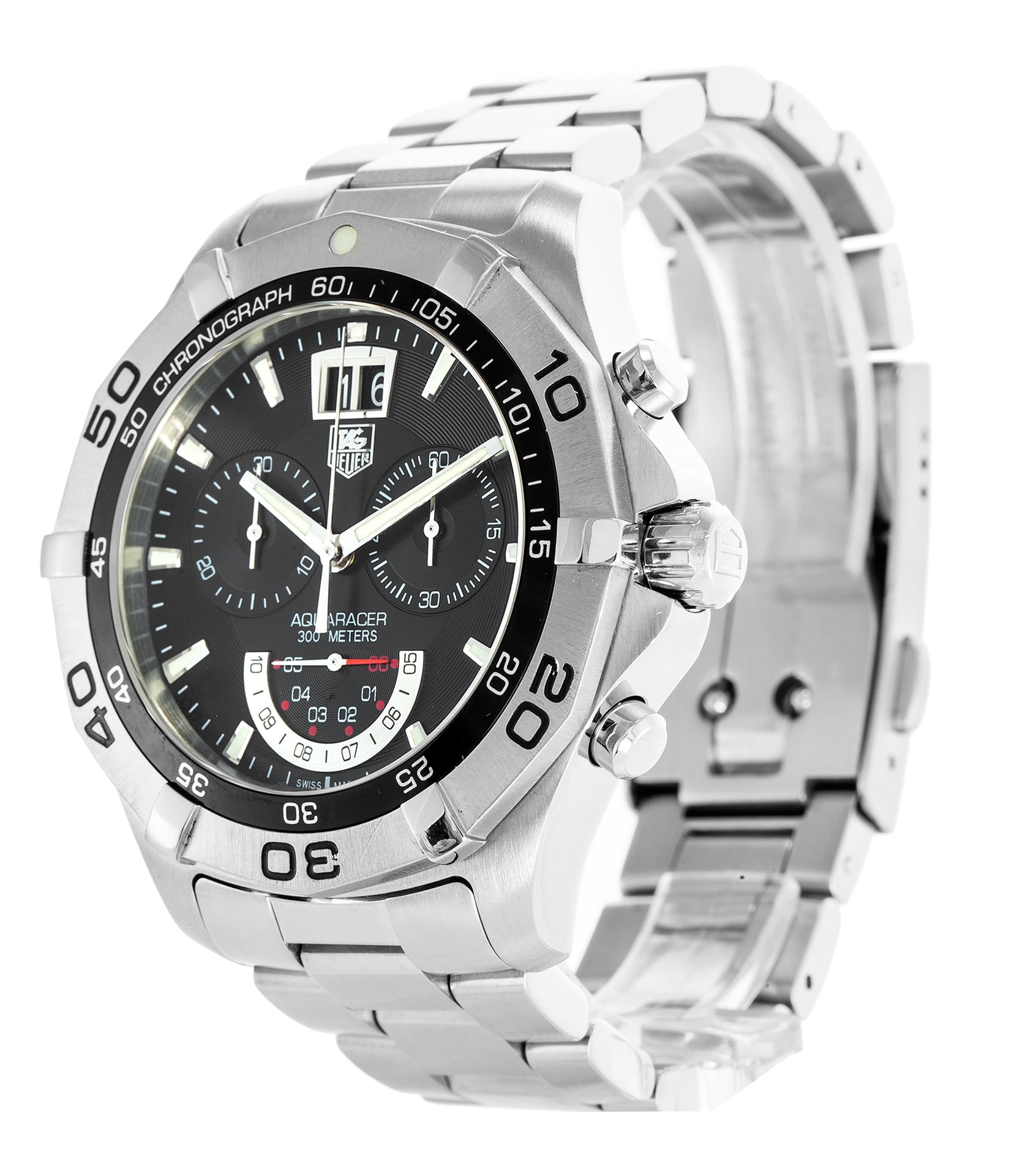 Tag Heuer Aquaracer Black Baton Dial Bracelet Strap