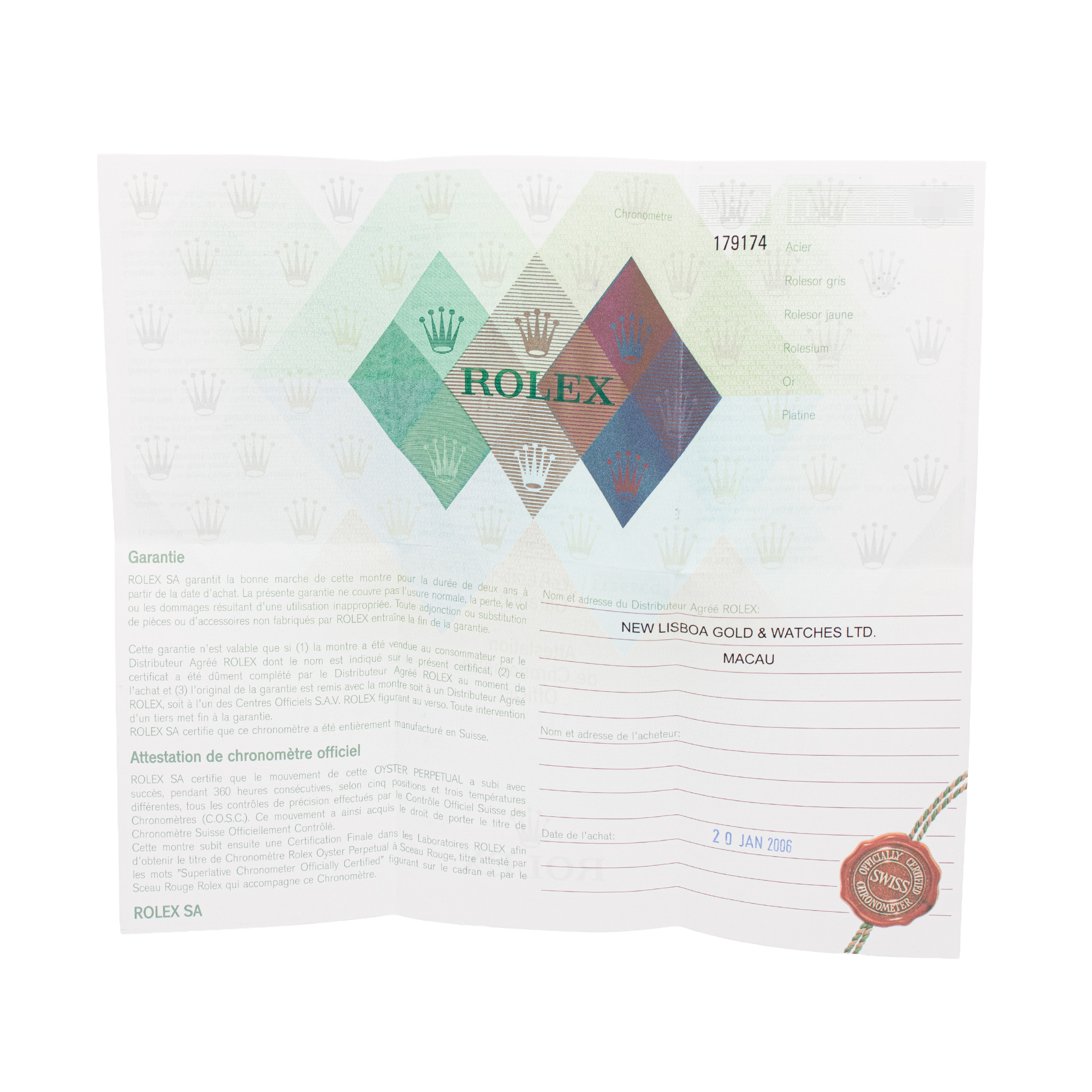 Rolex Datejust Lady 179174 Thumbnail 3