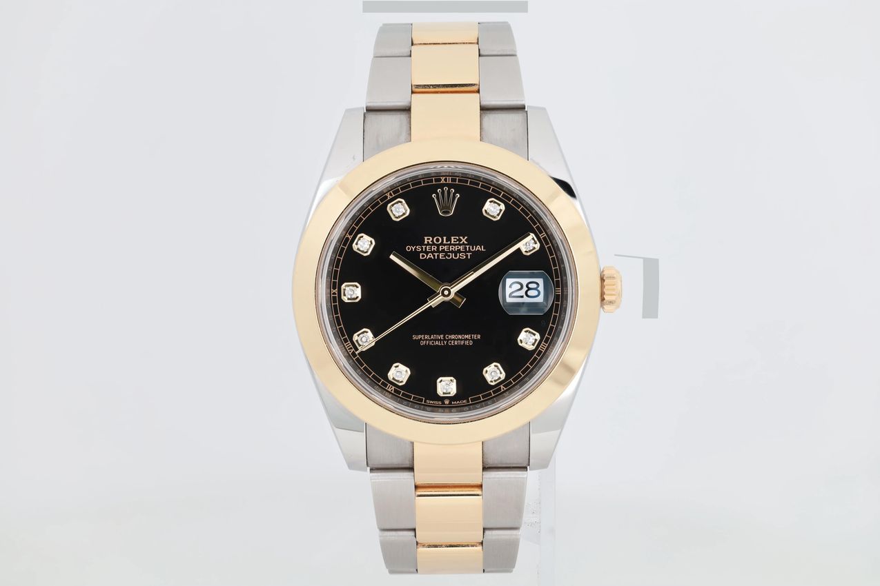 Rolex Datejust 41 - Black Diamond Dial & Bracelet Strap