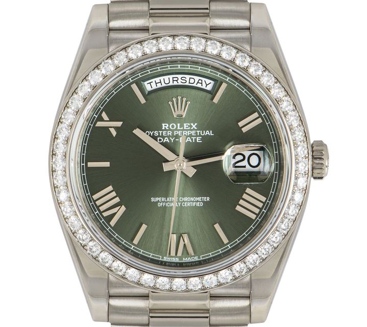 Rolex Day-Date 40 Olive Green Roman Numeral Dial