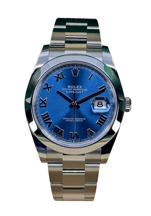 Rolex Datejust 41 - Blue Roman Numeral Dial & Bracelet Strap