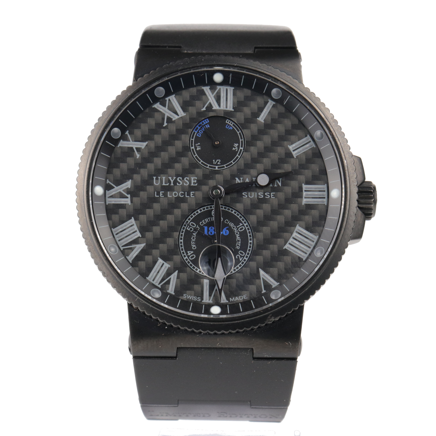 Ulysse Nardin Maxi Marine Chronometer Black Arabic Dial