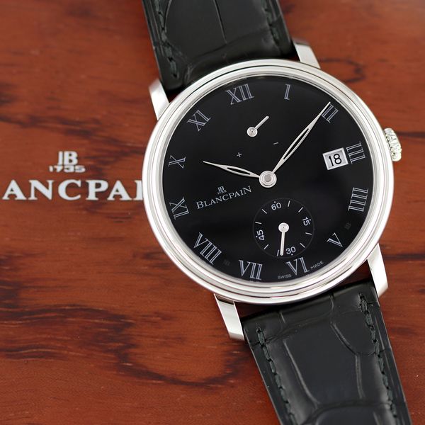 Blancpain Villeret - Black Dial & Leather Strap display picture 1