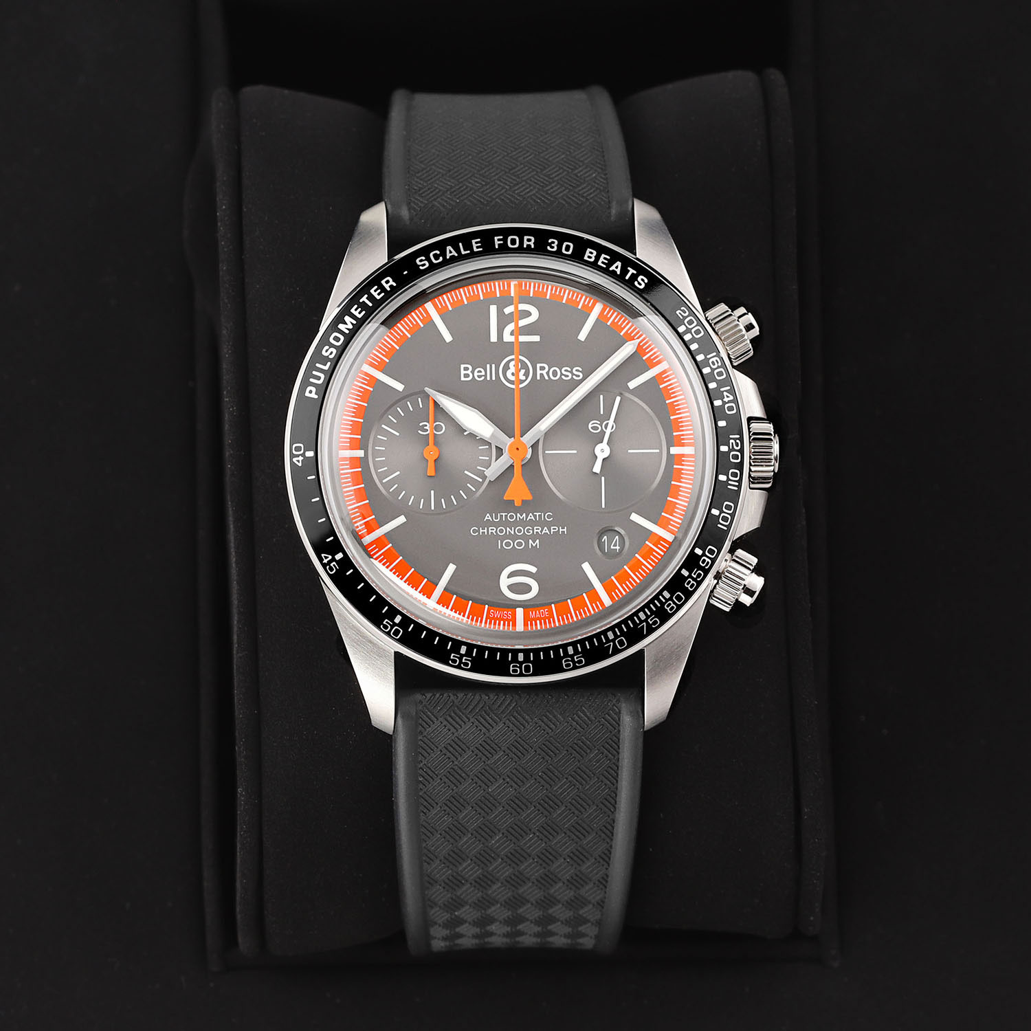 Bell and Ross BR V2-94 BRV294-ORA-ST/SRB Thumbnail 1